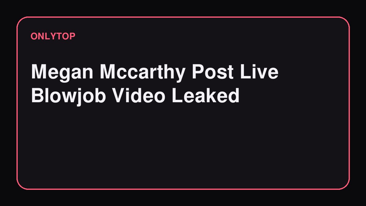 Megan Mccarthy