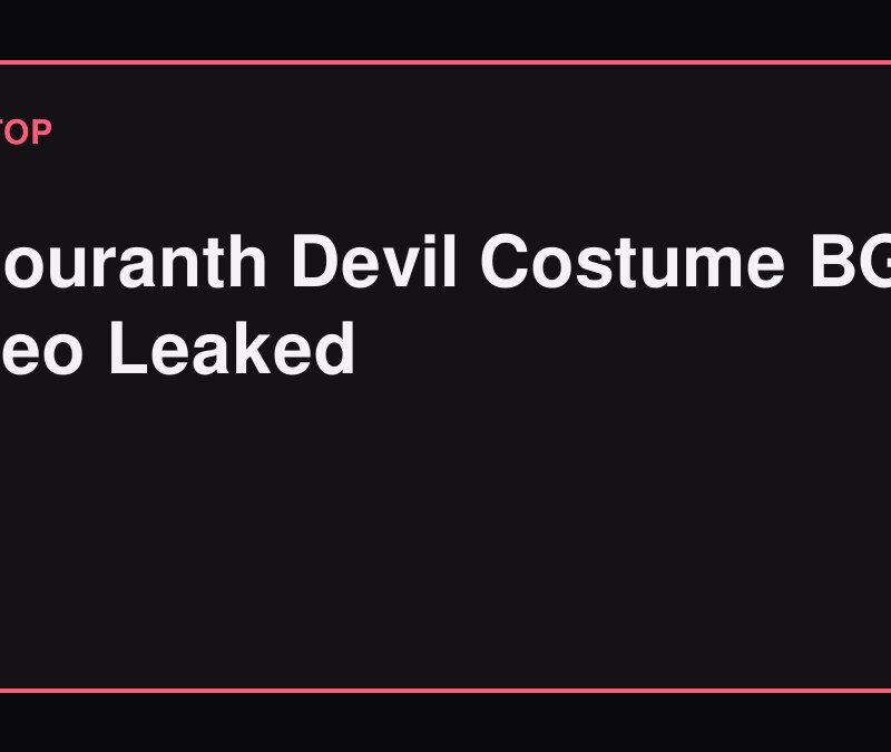 Amouranth Devil Costume BG Video Leaked